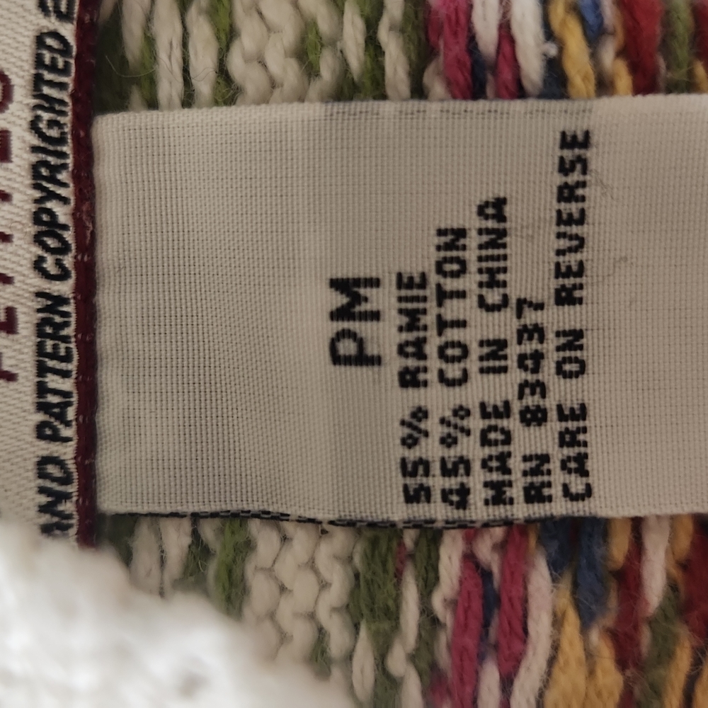 Tiara. Ivory Nordic Pattern Button-Down Multi Col… - image 6